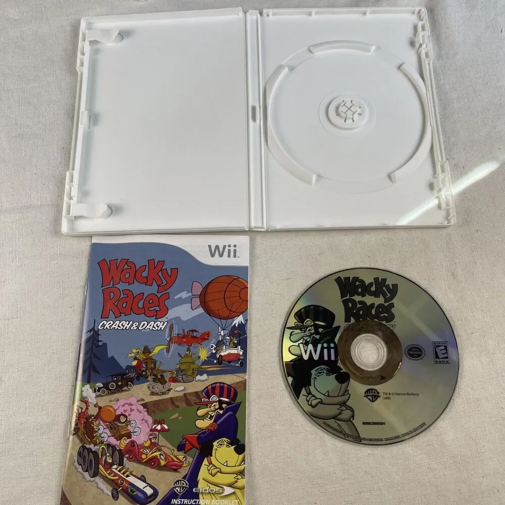Wacky Races: Crash & Dash (Nintendo Wii, 2008) Tested/Working